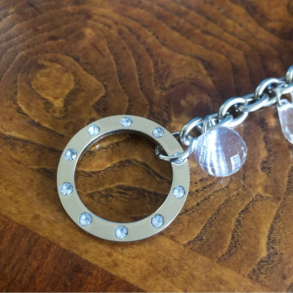 Nine and Company rhinestone crystal keychain